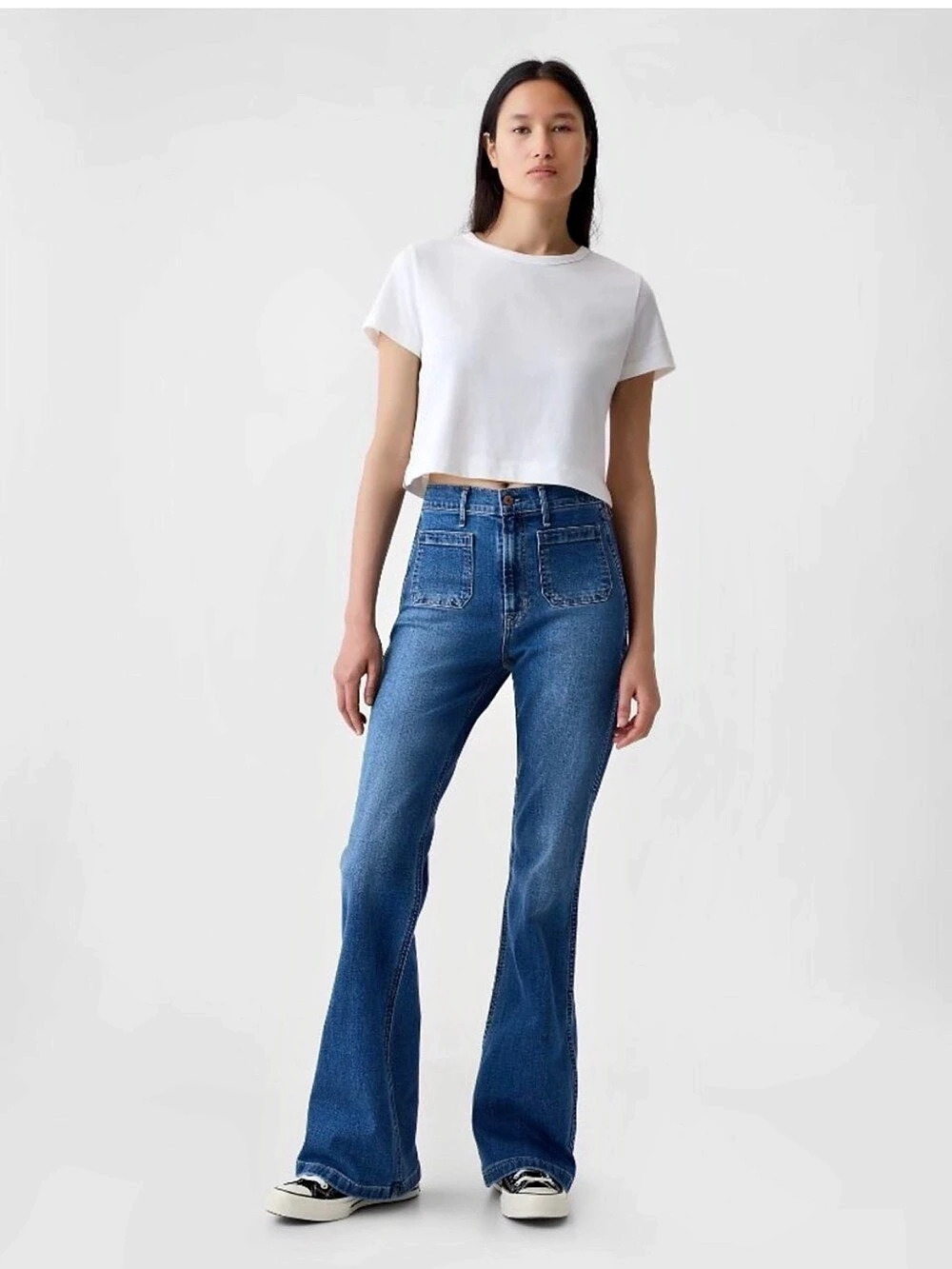 Gap 70s Flare Jeans in Blue Waist 26 NWT